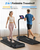 3HP Quiet Compact Walking Pad Treadmill Handle Bar Incline App