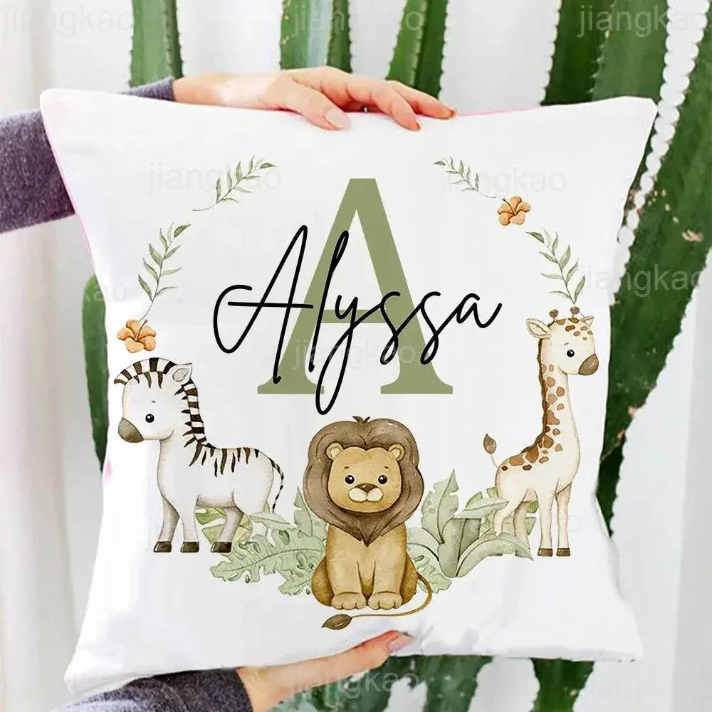 Personalized Animal Name Pillowcase Eco Friendly Polyester