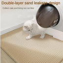 Double-layer Non-slip Cat Litter Mat Hygienic Durable Solution