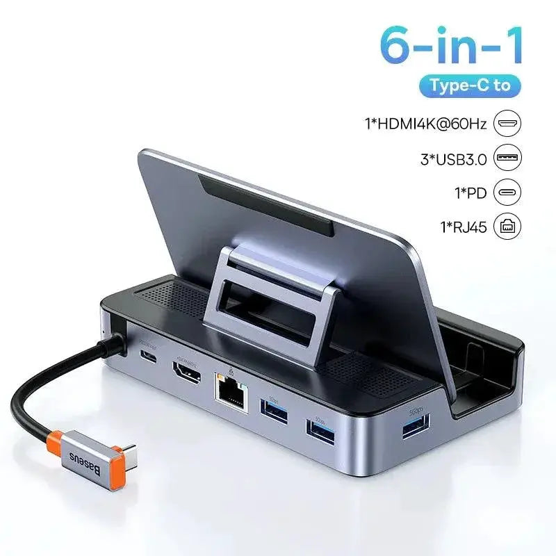 Baseus USB C Gaming Docking Station 4K Resolution Multi Port