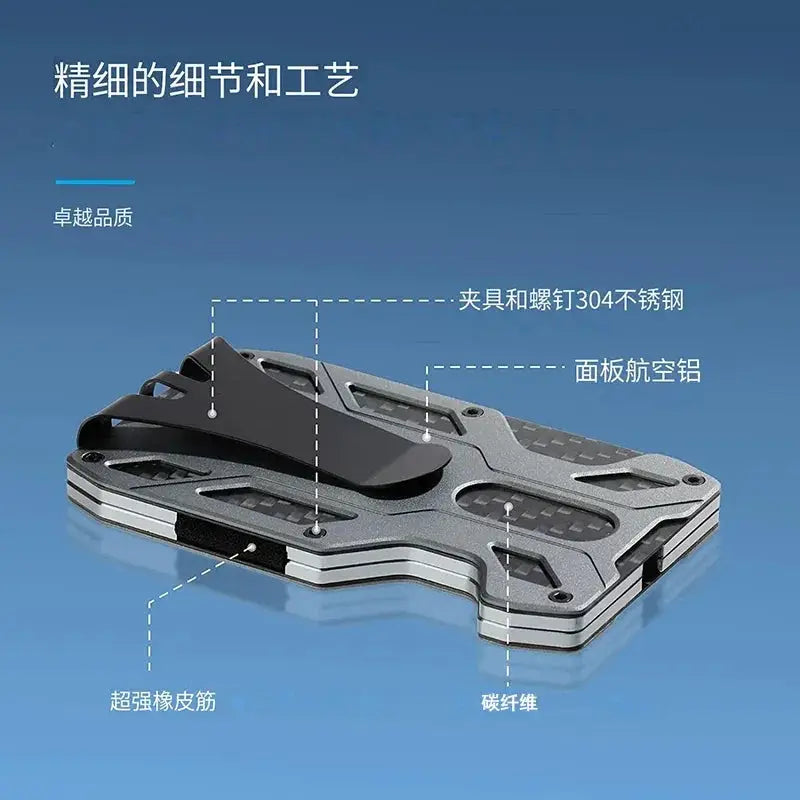 RFID Shielding Metal Wallet for Men — product view 13