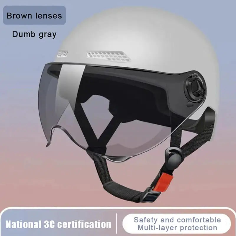 Cartoon Half Helmet With Goggles — product view 14