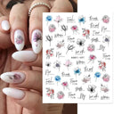 Succulent Blossom Nail Art Decals Blooming 3D Beauty Kit