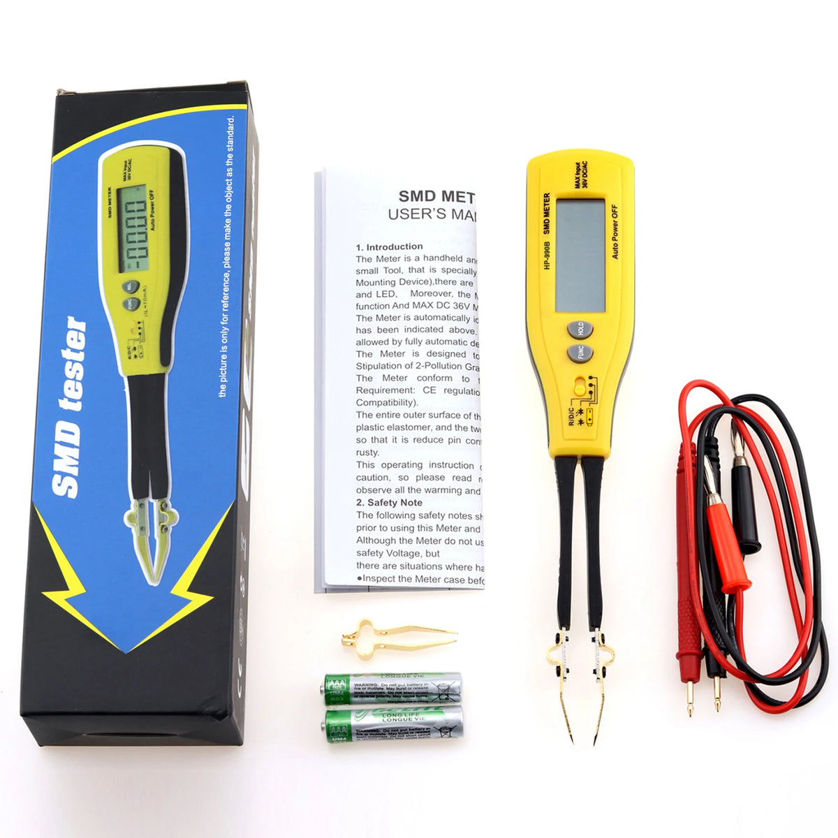 HoldPeak SMD Component Tester – Digital Resistance/Capacitance — product view 6