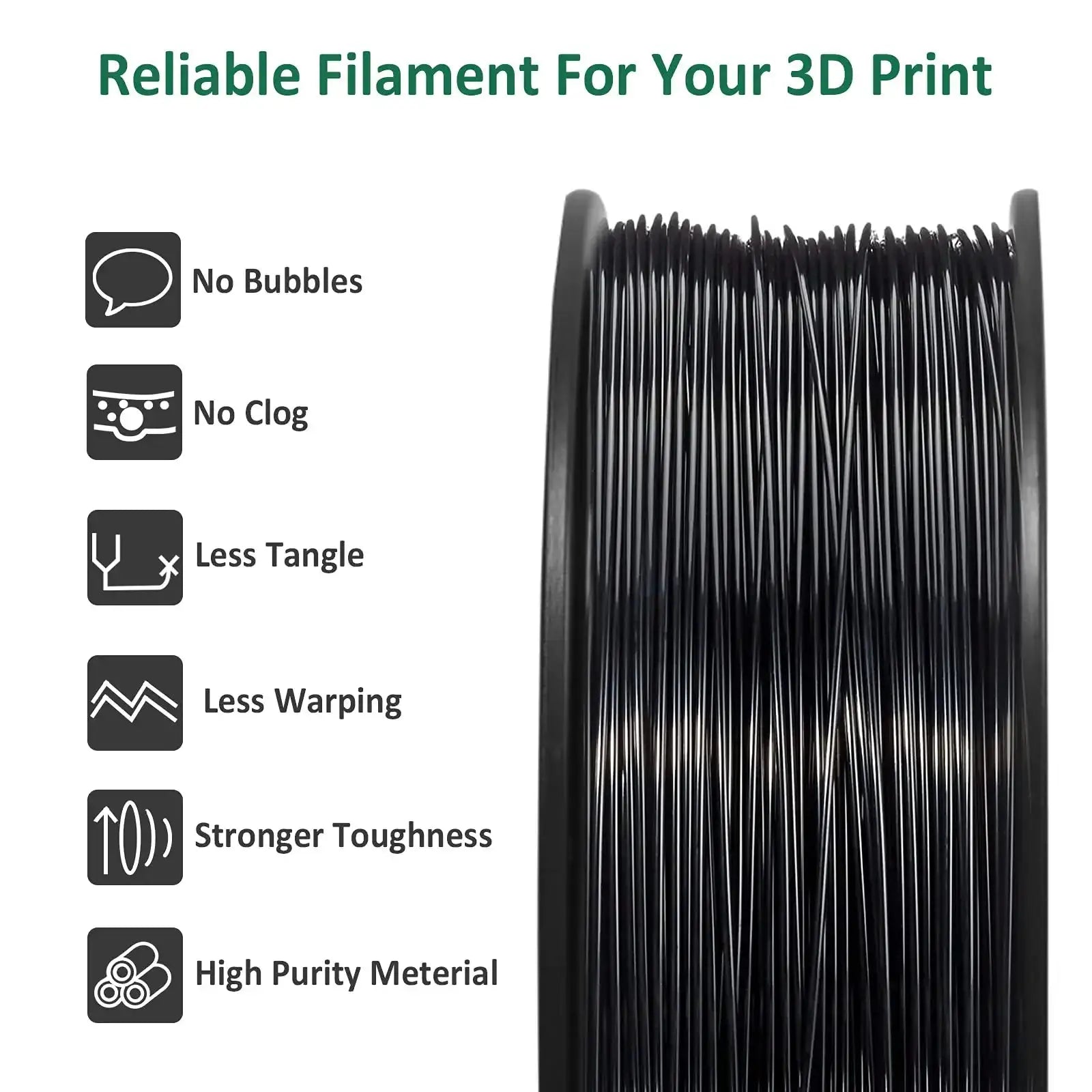Geeetech ABS 3D Filament 1.75mm 1kg Non-Toxic Colors Pack