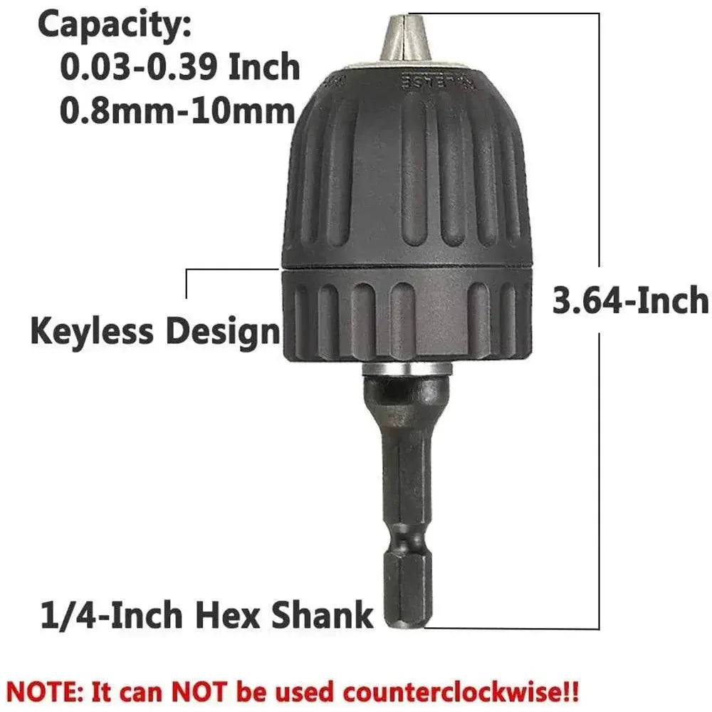 Stonego Quick Change Keyless Drill Chuck Adapter Tool
