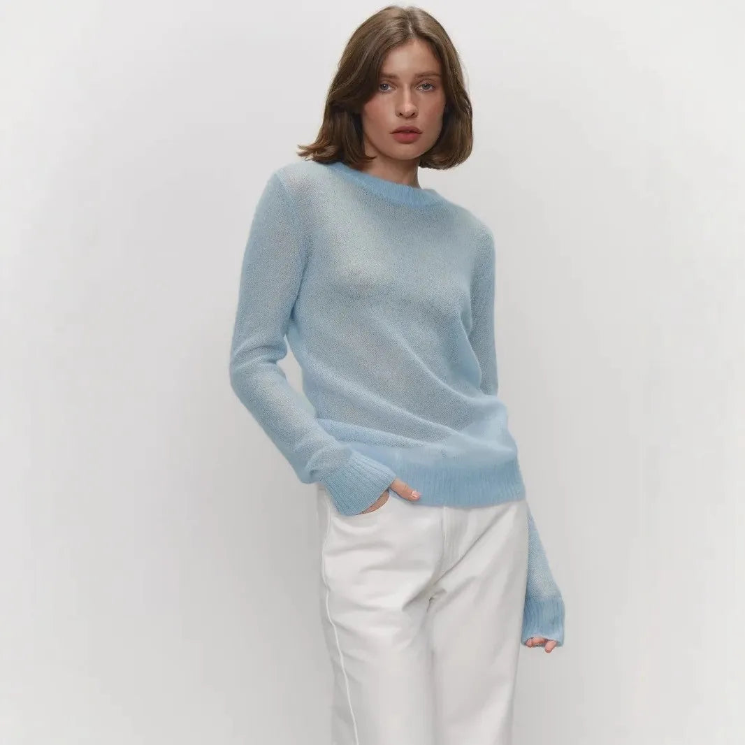 Crewneck Regular Fit Spring Sweater