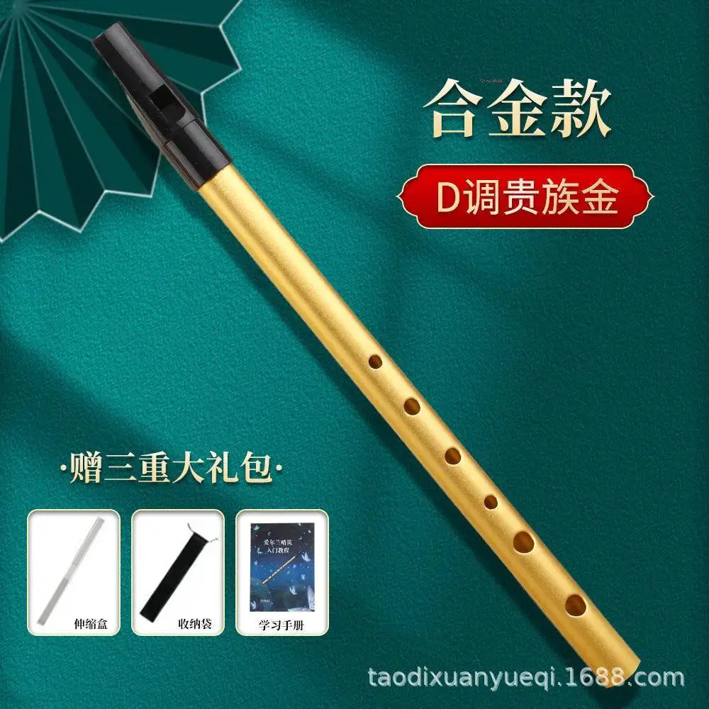 Irish Tin Penny Whistle Flute C Key D Key 34cm 30cm
