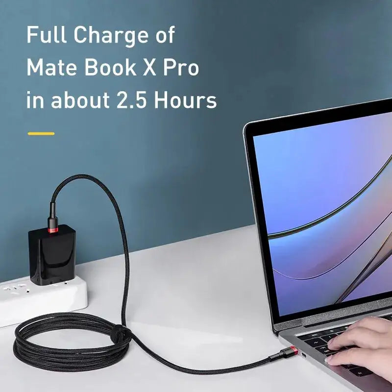 Baseus USB Type C To USB C Cable For iPhone 18 17 100W/5A PD Fast Charging Charger Cord For Macbook Xiaomi Samsung Type-C Cable