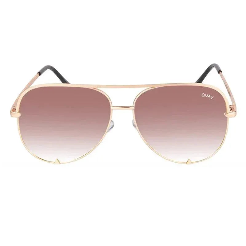 Vintage Quay Pilot Sunglasses for Women UV400 Protection