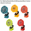 Portable Clip Fan for 18V Lithium Batteries USB Powered