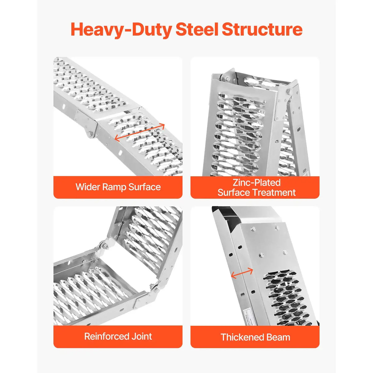 Heavy Duty Steel Motorcycle Ramps Pairs — product image 3