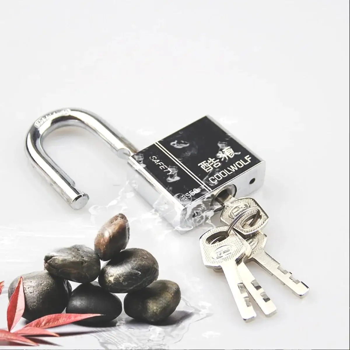 Stainless steel padlock household locks anti-theft anti-pick locks dormitory waterproof rustproof locks lockers