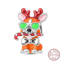 Sterling Silver Christmas Charm Santa