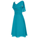 High Waist Chiffon Prom Gown