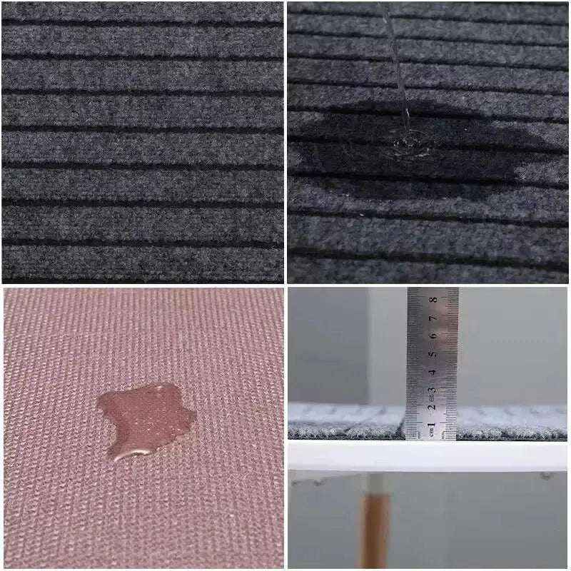 Modern Minimalist Square Floor Mat Non Slip Backing
