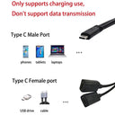USB C Splitter Cable - Fast Dual Port Charging
