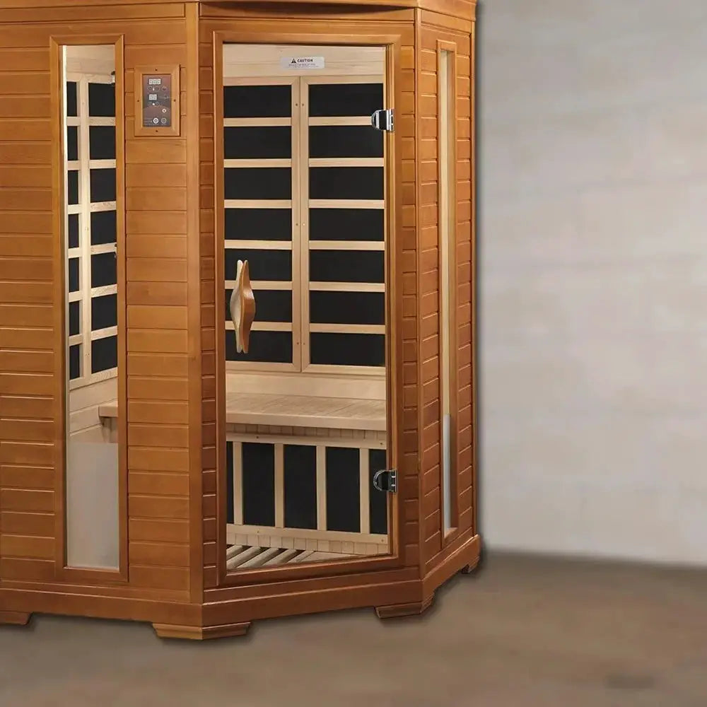 Corner Infrared Sauna For Two Eco Friendly Home Spa