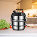Portable Mini Pressure Cooker 1.2L 1.6L Cooking Pot Compact