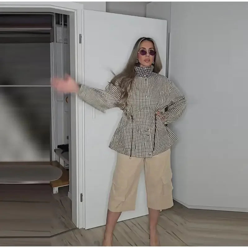 Button Stretch Fashion Jacket