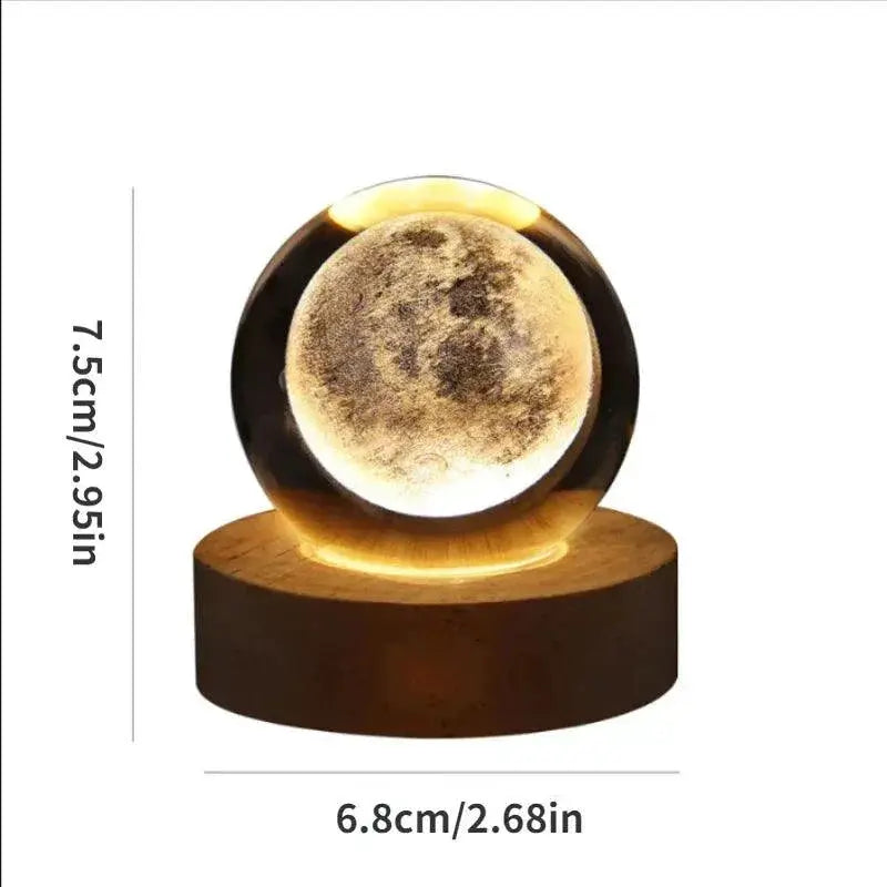 Crystal Ball Celestial Galaxy Usb Led Night Light For Kids
