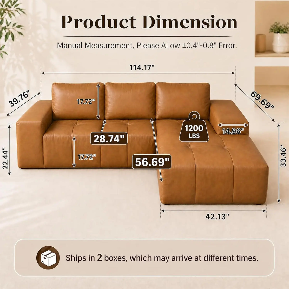 Leather Living Room Sofa
