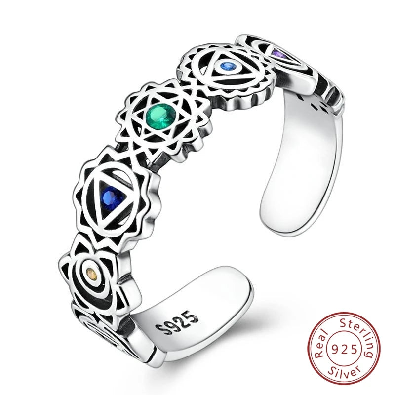 Adjustable Ring Sterling Silver Mermaid