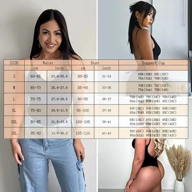 Guudia Seamless Backless Thong Bodysuit For Curves Comfort