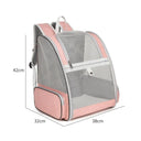 Portable Bubble Pet Carrier with Clear Window and Seatbelt Attachments