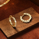 Luxurious Moissanite Hoop Earrings