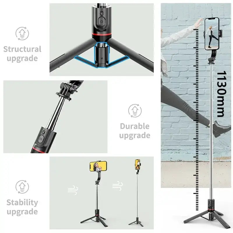 L13 Extended Version Wireless Bluetooth Selfie Stick Tripod