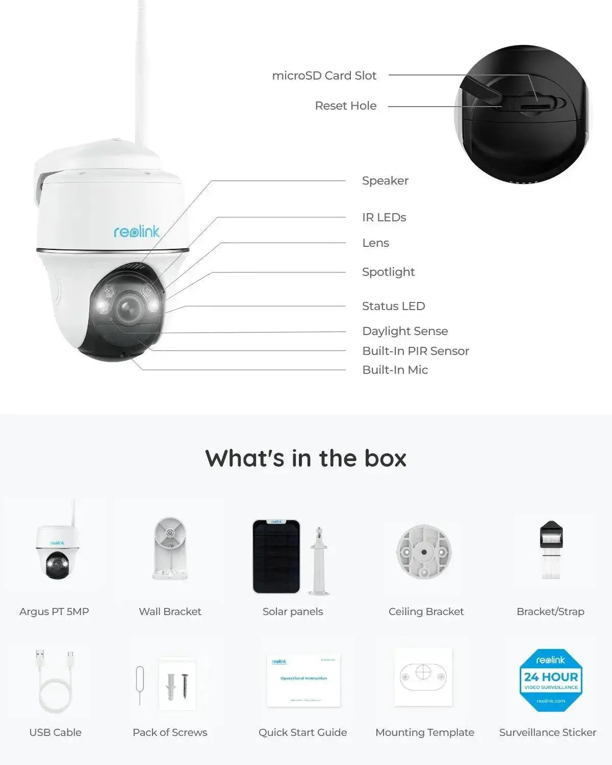 Reolink 4K Wireless Outdoor Security Camera With Pan Tilt