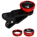 3in1 Fisheye Wide Angle Micro Camera Lens for IPhone Xiaomi