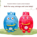 Soft Plush Dino School Backpack for Kids