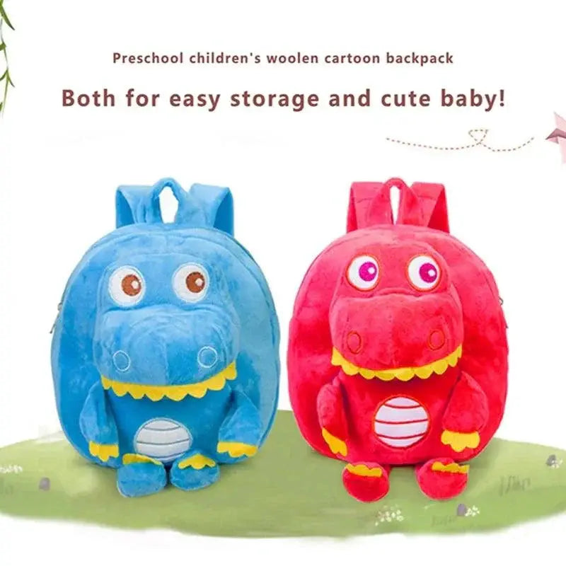 Toddler Plush Dinosaur Backpack Cute Schoolbag for Kids