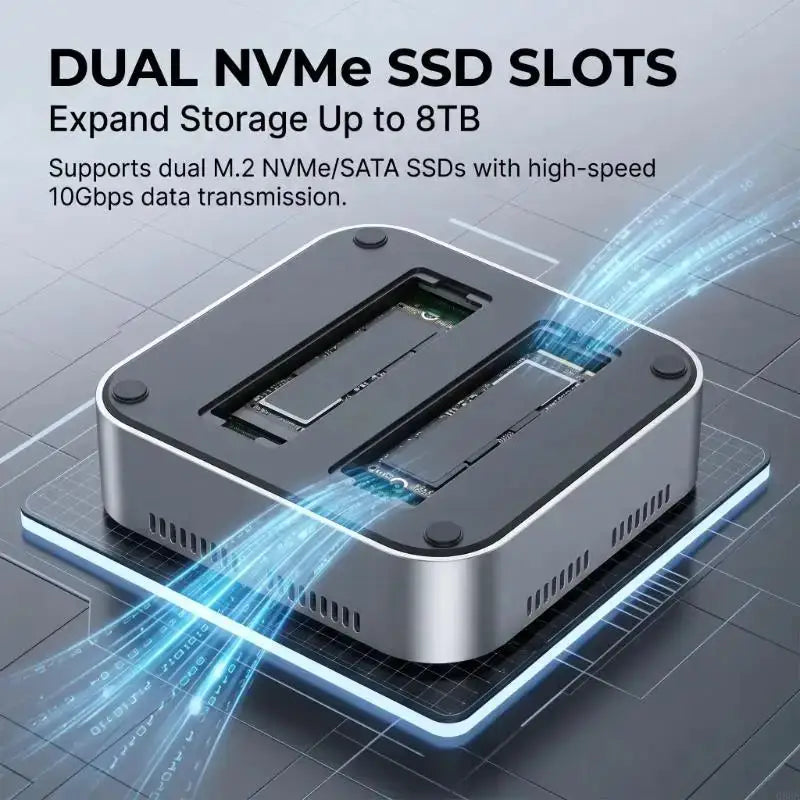 Desktop Work Base with Storage Room, Screen Linking, and File Access For Mini4