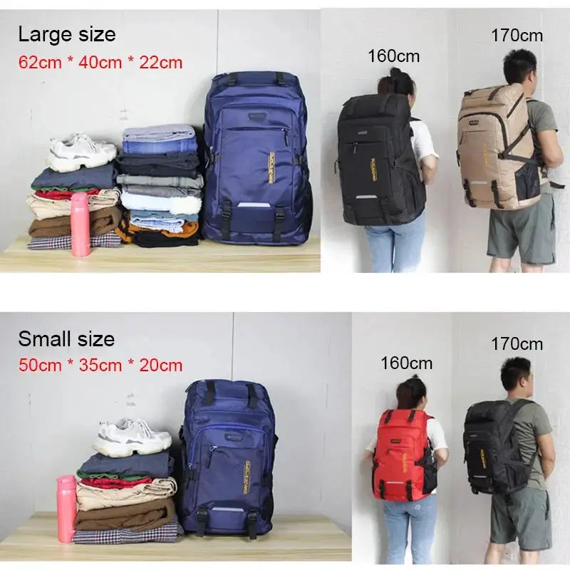 80L 50L Outdoor Backpack For Men Women Travel Rucksack