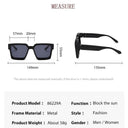 Unisex Luxury Retro Square Sunglasses with UV400 Protection