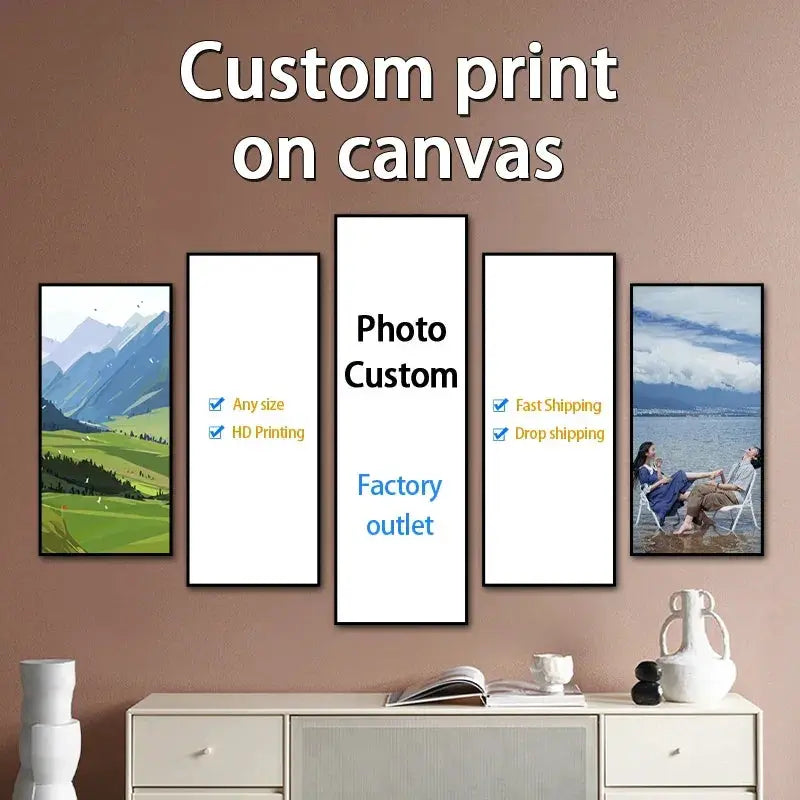 Custom Canvas Print Personalized Wall Art For Living Room