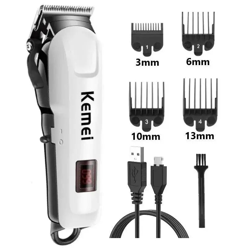 Wireless Hair Clipper Trimmer Pro Barber Tool Kit Long Battery