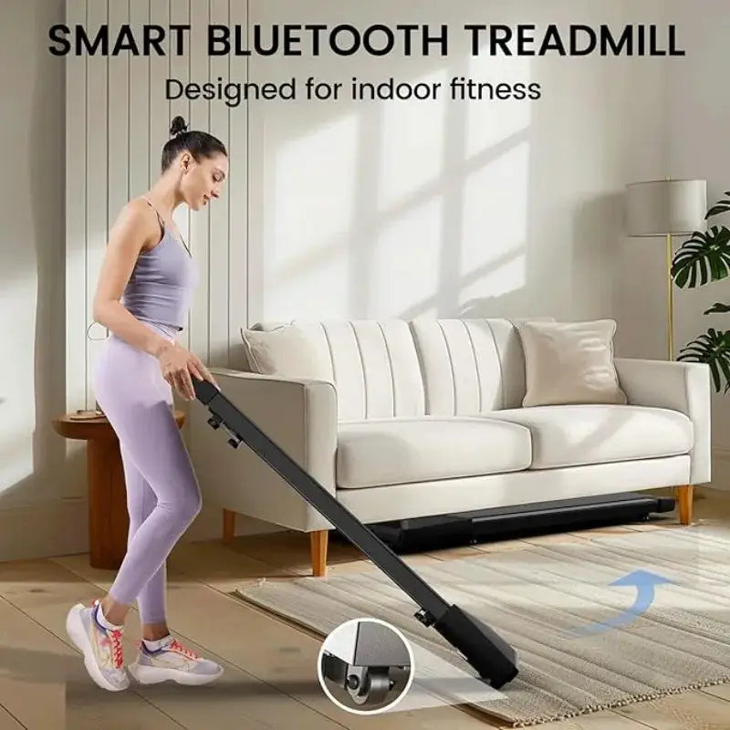 Superun 2-in-1 Home/Office 2.5 HP Walking Treadmill,mini Treadmills for Small Spaces with APP & Remote Control
