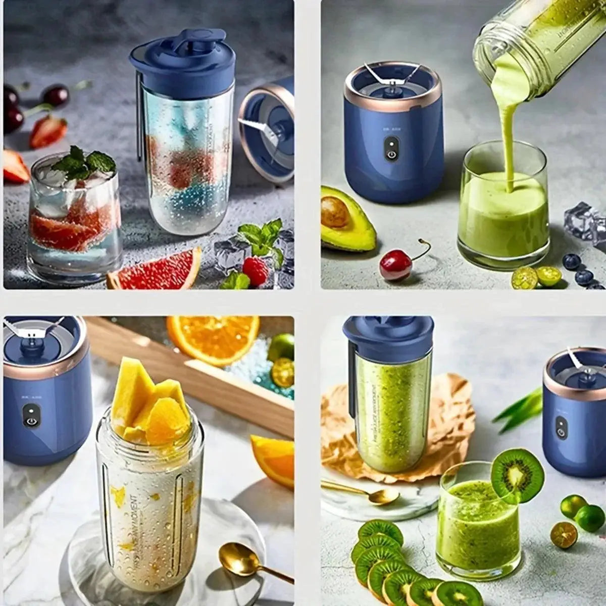 Double Cup Multifunction USB Fruit Juicer Blender Maker