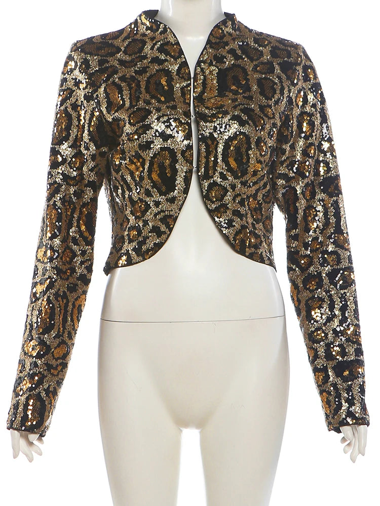 NIBBER Leopard Fashion Jacket