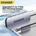 Essager 11 in 1 USB C HUB 4K 30HZ Docking Station Adapter