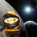 3D LED Night Light: USB Lamp with Galactic Solar System Design for Kids