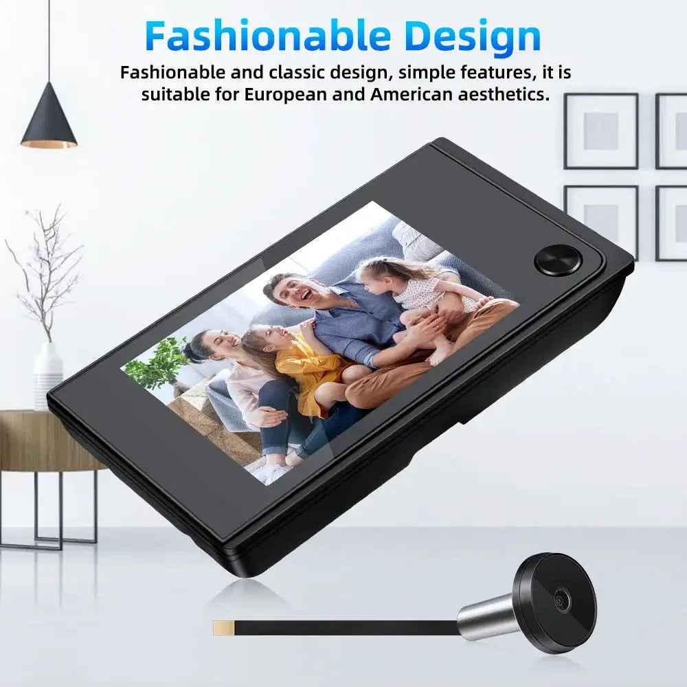Awapow Wireless Door Peephole Camera 3.5 Inch Digital Door Viewer Doorbell 120° LCD Screen Monitor Home Security No Need WiFi