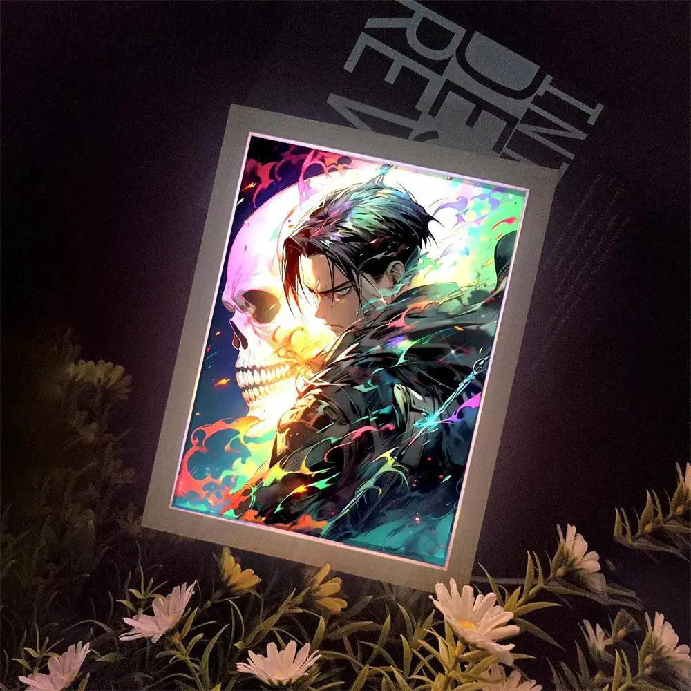 Attack On Titan LED Moon Lamp Anime Wall Art Decor