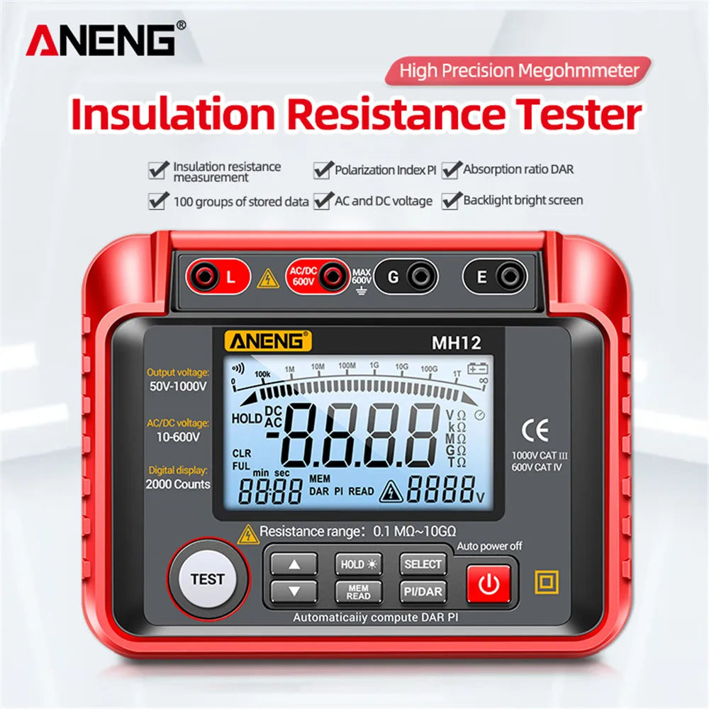 Aneng Digital Megohmmeter Meters Insulation