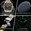 Olevs Men Stainless Steel Watch