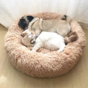40-90cm Round Pet Bed for Large Dog and Cat Winter Comfort